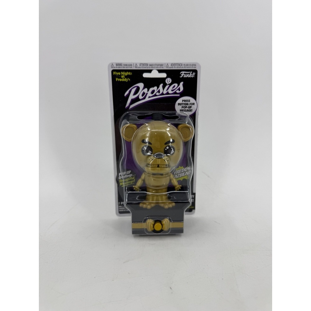 Funko Five Nights At‎ Freddy's POPSIES GOLDEN Freddy Fazbear Pop-up Message New